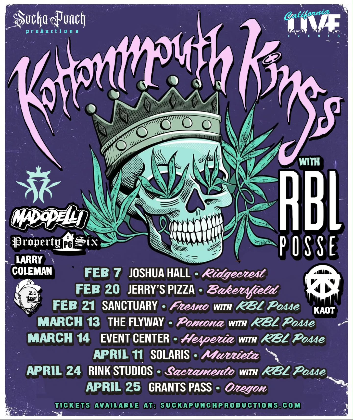 Kottonmouth Kings Tour Poster 2026